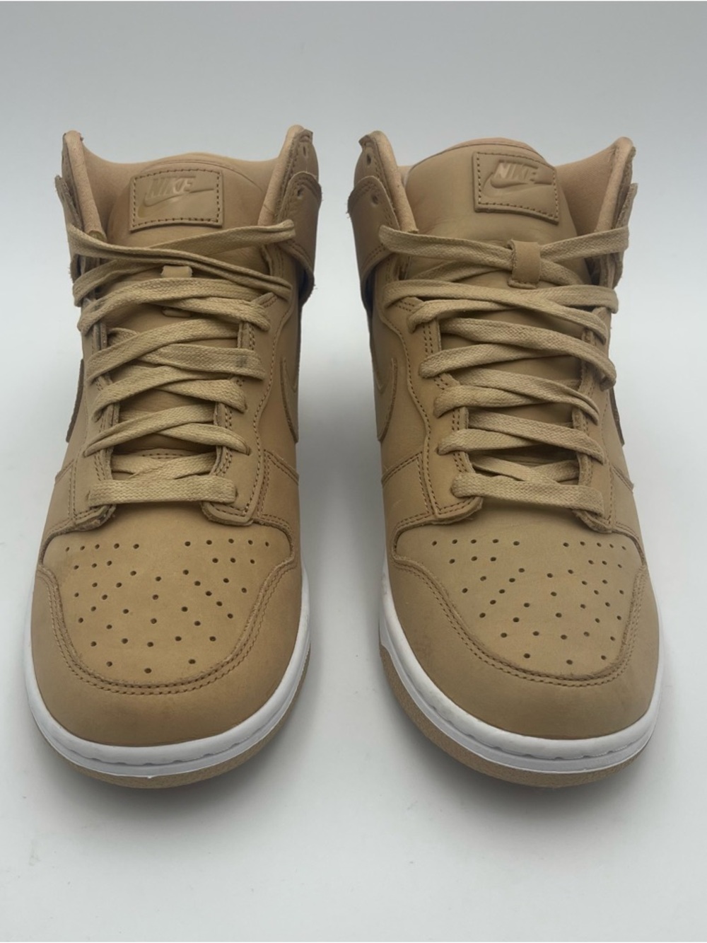 Nike Dunk-SZ 8.5 High Premium Vachetta Tan Beige White DX2044-201 Womens